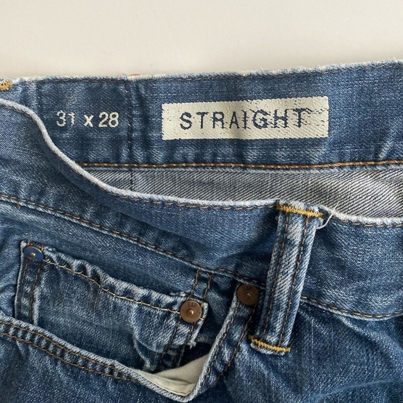 GAP 1969 straight denim jeans size 31x28 - Picture 2 of 7